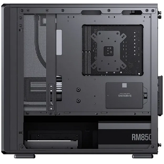  Корпус JONSBO D200 Black без БП, бок. пан. из закал. стекла (панорама), mini-ITX, micro-ATX, черный 