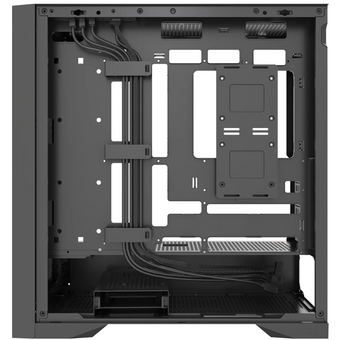  Корпус Powercase ByteFlow Pro (CH9GPB-F0), Black, Tempered Glass, Type-C, W/O fans, чёрный, E-ATX 