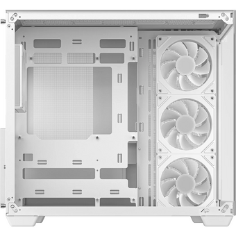  Корпус Deepcool CG530 4F WH без БП, боковое окно (панорама), 3x120мм ARGB Reverce вентилятора на боковой стенке, 1x120мм ARGB вентилятор сзади, белый 