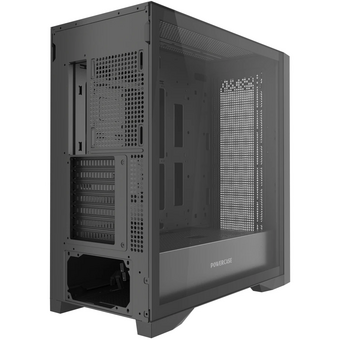  Корпус Powercase ByteFlow Pro (CH9GPB-F0), Black, Tempered Glass, Type-C, W/O fans, чёрный, E-ATX 