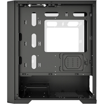  Корпус Powercase ByteFlow Micro NF (CAMBNF-F0), Black,Tempered Glass, W/O fans, чёрный, mATX 