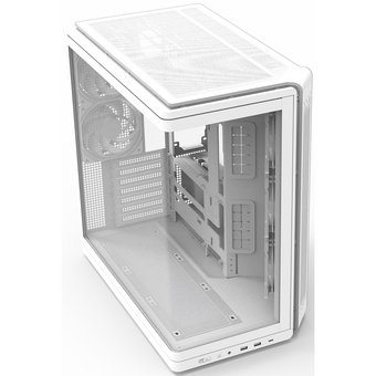  Корпус ZALMAN P60 White MidiTower (ATX, без БП, 5x120mm ARGB fans, 1xUSB Type C, 2xUSB 3.0) 