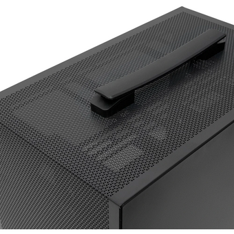  Корпус HSPD M211 (M211-TGBK) без БП, Mesh Mini-Tower, Black, TG, 0.7 SPCC, no fans,mATX, mITX, 175/330/150mm, 2x2.5", 1x3.5", 4xPCI 