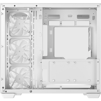  Корпус Deepcool CG530 4F WH без БП, боковое окно (панорама), 3x120мм ARGB Reverce вентилятора на боковой стенке, 1x120мм ARGB вентилятор сзади, белый 