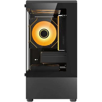  Корпус Accord ACC-UE2B TG Office Pro, mATX, mATX, без БП, черный 