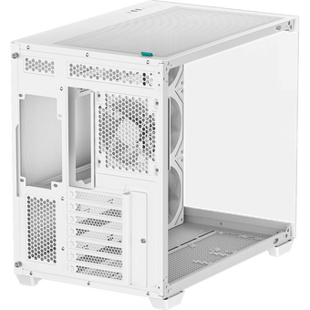  Корпус Deepcool CG530 4F WH без БП, боковое окно (панорама), 3x120мм ARGB Reverce вентилятора на боковой стенке, 1x120мм ARGB вентилятор сзади, белый 