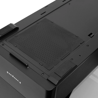  Корпус HSPD M712 (M712-TGBK) без БП, Mesh Mid Tower, Black, TG, 0.6 SPCC, no fans, E-ATX, ATX, mITX, 175/410/160mm, 2x2.5", 7xPCI 