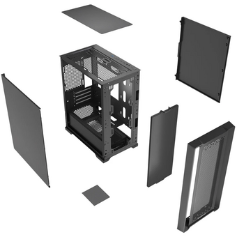  Корпус Powercase ByteFlow Micro CP (CAMBCP-F0), Black, Non Window, W/O fans, чёрный, mATX 