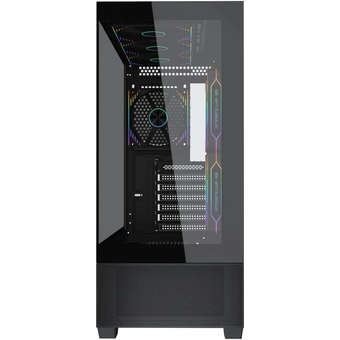  Корпус Accord ACC-EL1B TG, ATX, Midi-Tower, без БП, черный 