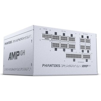  Блок питания PHANTEKS AMP GH 1000W (PH-P1000RT_WT01) (80 Plus Gold, ATX 3.1, PCIe 5.1, APFC, 120mm Fan, Fully Modular, White) 