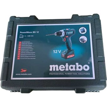  Дрель-шуруповерт Metabo PowerMaxx BS 12V (318003600) 2 АКБ + ЗУ 