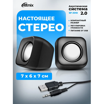  Колонки RITMIX SP-3010 black 