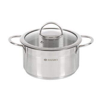  Кастрюля с крышкой Daniks GS-01319-18CA Бонн 2.5л 