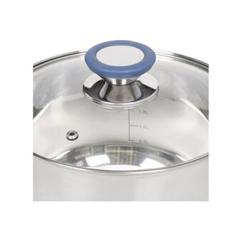  Кастрюля с крышкой Daniks SD-A93-22 Сиена 4.75л 