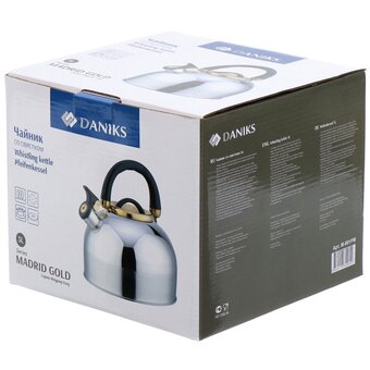  Чайник Daniks M-001PM Мадрид Голд нерж, 3л 