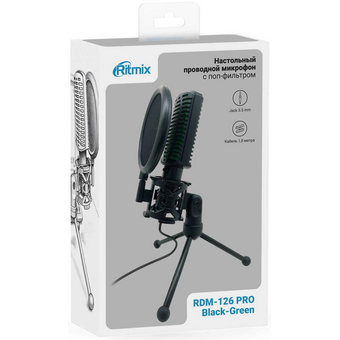  Микрофон RITMIX RDM-126 Pro Black-Green 
