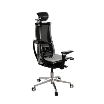  Кресло руководителя Метта Yoga 4DF B2-14D - YM93+Infinity (Z252343249) черный сетка/ткань крестов. алюминий хром 