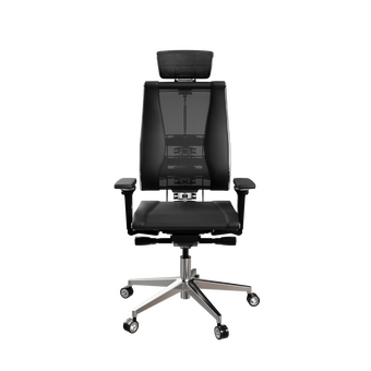  Кресло руководителя Метта Yoga 4DF B2-14D - YM93+Infinity (Z252343249) черный сетка/ткань крестов. алюминий хром 