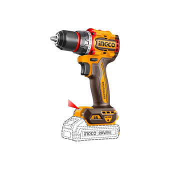  Дрель-шуруповерт INGCO CDLI20668 66Нм, акк, б/щ, P20S (20В) 