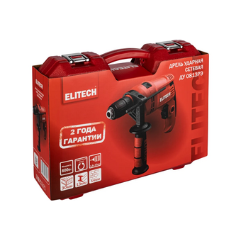  Дрель Elitech ДУ 0813РЭ (204499) ударная 800Вт 