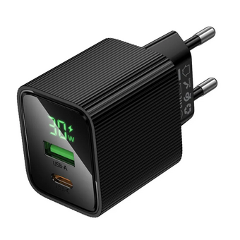  СЗУ HOCO CS84A Excellent PD30W+QC3.0 charger with digital display черный 