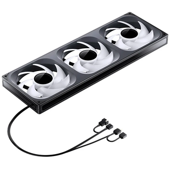  Вентилятор JONSBO ZA-420B (3 in 1) 140х140х28мм (PWM, ARGB LED, 700-1800об/мин, черный) Retail 