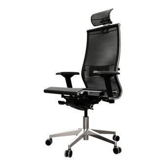  Кресло Метта Samurai S-3 (Z1D.3.15.109) черный сиденье черный сетка с подголов. крестов. металл хром 