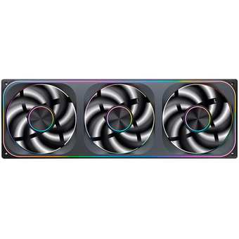  Вентилятор JONSBO ZA-420B (3 in 1) 140х140х28мм (PWM, ARGB LED, 700-1800об/мин, черный) Retail 