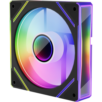  Вентилятор 1STPLAYER FC7 Black (FC7-BK) / 120mm ARGB 3pin 5V PWM 4pin 12V 600-1800rpm 47.65cfm 32.2dBA / Bulk 