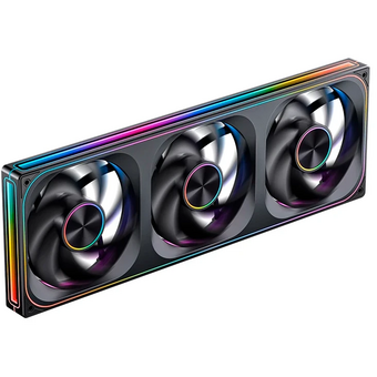  Вентилятор JONSBO ZA-420B (3 in 1) 140х140х28мм (PWM, ARGB LED, 700-1800об/мин, черный) Retail 