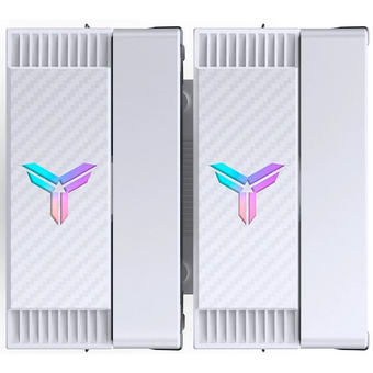  Кулер JONSBO CR-3000E ARGB White LGA1851/1700/1200/115X/AM5/AM4 (TDP 260W, PWM, 2 x 120mm ARGB LED Fan, 6 тепловых трубок, белый, 4-pin) Ret 