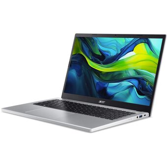 Ноутбук Acer Aspire Go 15 AG15-31P-35MV (NX.KX5CD.005-Win11Pro) i3-N305 8Gb SSD 256Gb Intel UHD Graphics 15,6 FHD IPS Cam 50Вт*ч Серебристый 