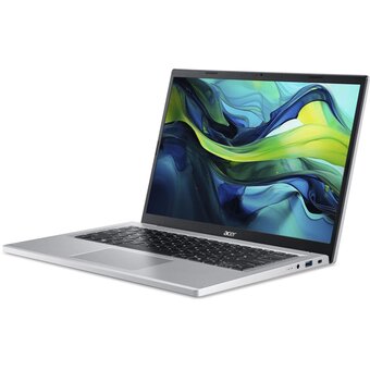  Ноутбук Acer Aspire Go 14 AG14-21P-R4XC (NX.KXDCD.008-Win11Pro) Ryzen 3 7320U 8Gb SSD 256Gb AMD Radeon Graphics 14 WUXGA IPS Cam 50Вт*ч Серебристый 