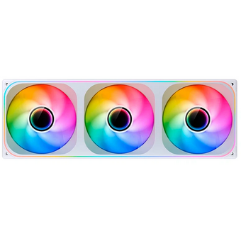  Вентилятор JONSBO ZA-420W (3 in 1) 140х140х28мм (PWM, ARGB LED, 700-1800об/мин, белый) Retail 