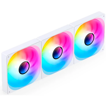  Вентилятор JONSBO ZW-140W (3 in 1) 140х140х26мм (PWM, ARGB LED, 800-1800об/мин, белый) Retail 