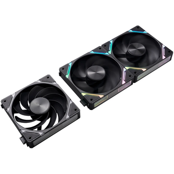  Комплект вентиляторов (3 шт.) 1STPLAYER XF7R Black (XF7R-BK-3IN1) / 120mm Reverse ARGB 3pin 5V PWM 4pin 12V 600-2000rpm 56.8cfm 33.12dBA 