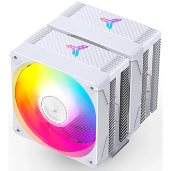  Кулер JONSBO CR-3000E ARGB White LGA1851/1700/1200/115X/AM5/AM4 (TDP 260W, PWM, 2 x 120mm ARGB LED Fan, 6 тепловых трубок, белый, 4-pin) Ret 