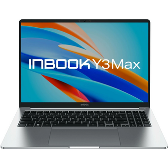  Ноутбук Infinix InbookY3 Max YL613 (71008301569-Win11Pro) i5-1235U 8Gb SSD 512Gb Intel Iris Xe Graphics eligible 16 WUXGA IPS Cam 70Вт*ч Серебристый 
