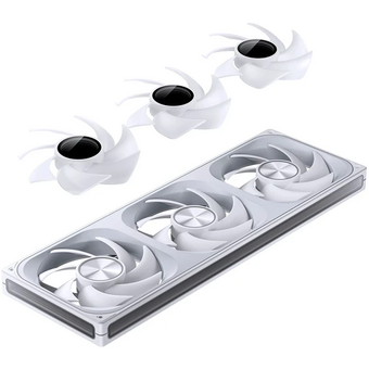  Вентилятор JONSBO ZA-420W (3 in 1) 140х140х28мм (PWM, ARGB LED, 700-1800об/мин, белый) Retail 