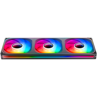  Вентилятор JONSBO ZA-420B (3 in 1) 140х140х28мм (PWM, ARGB LED, 700-1800об/мин, черный) Retail 