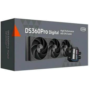  СВО PCCOOLER DS360 Pro Digital (d7-s360wbkn-gl), LCD, 4-pin, ARGB, 120мм, черный, retail 