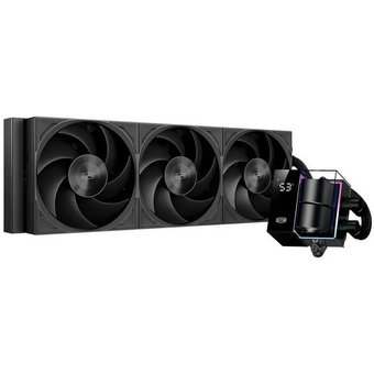  СВО PCCOOLER DS360 Pro Digital (d7-s360wbkn-gl), LCD, 4-pin, ARGB, 120мм, черный, retail 