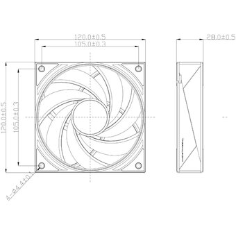  Вентилятор Thermalright TL-H12-X28-R7 (TRTLH12X28R7) / 120mm PWM 