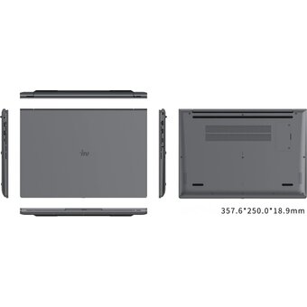  Ноутбук iRU Tactio 16ALB (2110204) 16", IPS, Intel Core i5 1235U 1.3ГГц, 10-ядерный, 16ГБ 512ГБ SSD, Intel UHD Graphics, Windows 11 Pro, серый 