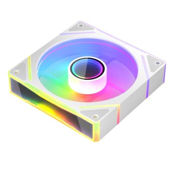  Вентилятор 1STPLAYER FC7 White (FC7-WH-1IN1) / 120mm ARGB 3pin 5V PWM 4pin 12V 600-1800rpm 47.65cfm 32.2dBA 