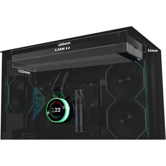  СВО Lian Li HydroShift II LCD-C 360N (GHS2LCD36B Black) (G89.GHS2LCD36B.R0) / W/O Fans 