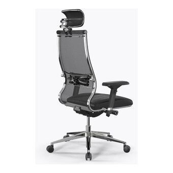  Кресло Метта Samurai SL-3 (Z23.3.5.109) черный сиденье черный сетка с подголов. крестов. металл хром 