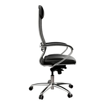  Кресло Метта Samurai SL-1 (ZA.2.1.49) черный сиденье черный сетка с подголов. крестов. металл хром 