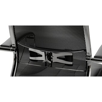  Кресло Метта Samurai SL-1 (ZA.2.1.49) черный сиденье черный сетка с подголов. крестов. металл хром 