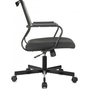  Кресло Бюрократ CH Balance-Low черный Elastic-102 TW-11 сетка/ткань низк.спин. крестов. металл черный 